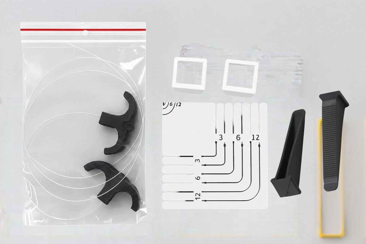 Kit de Gabarits pour Découpes Arrondies de Produits Encastrés