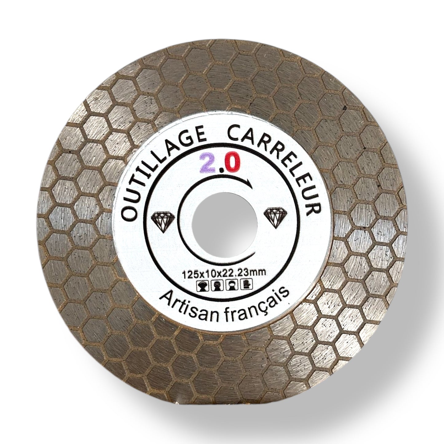 🔥Diamond Bevel Disc 125 mm – 45° Cut Honeycomb | Pro Finish | Tiling Tools 2.0
