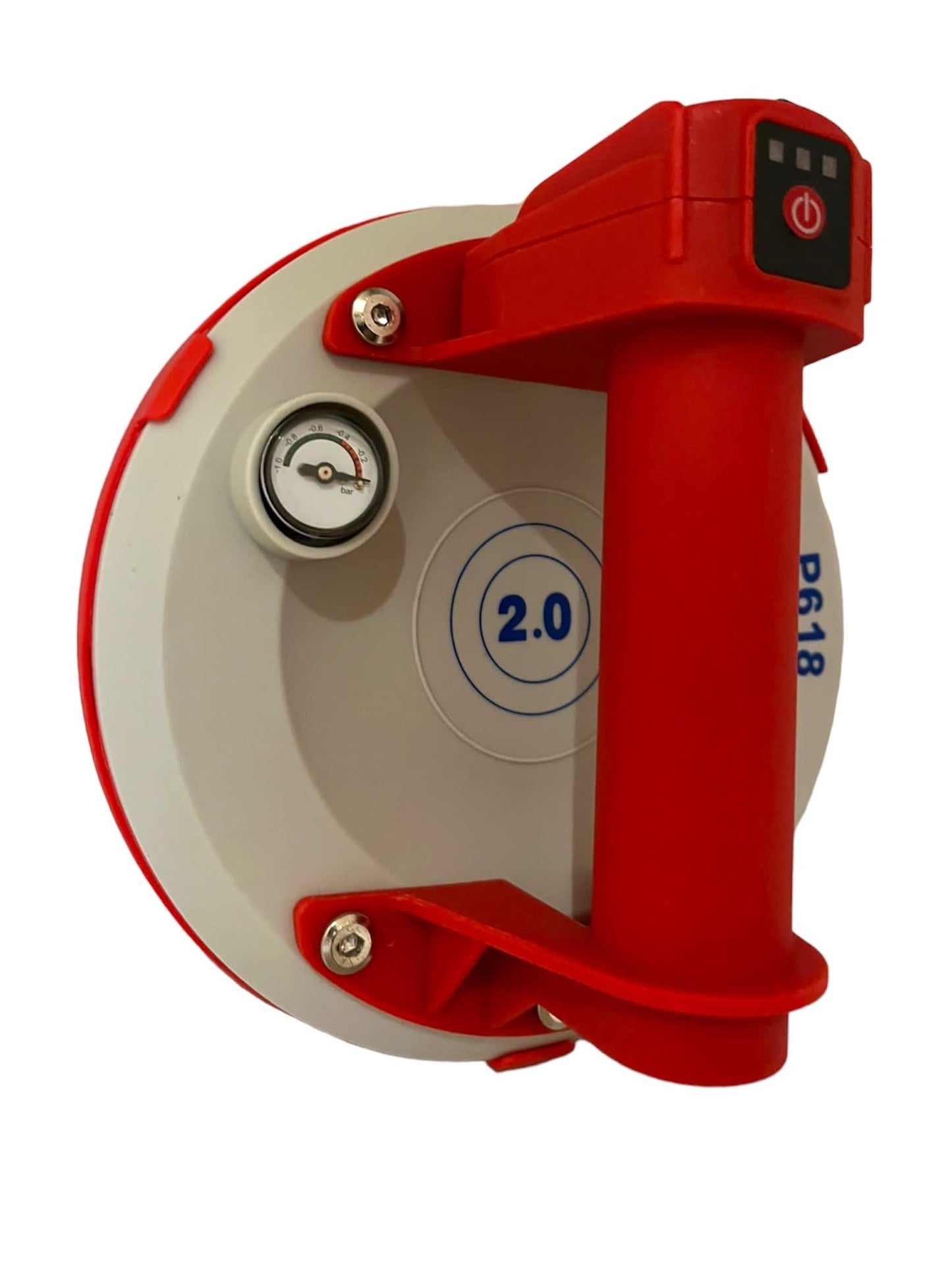 🔥Elektrische Saugnapf P618 – 200 mm – 140 kg | Automatische Ansaugung & Manometer | Fliesenlegerwerkzeug 2.0