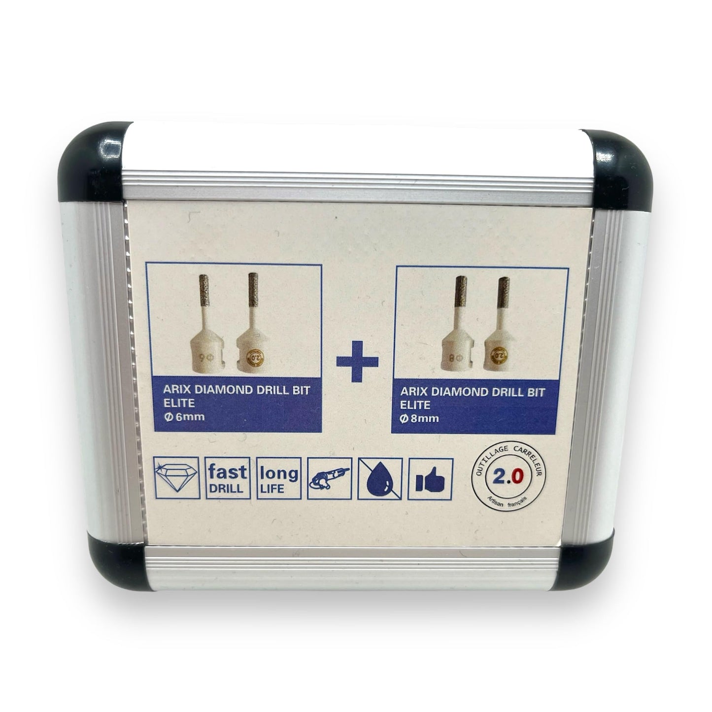 Diamantbohrer-Set 6 & 8 mm – Präzises Bohren von Fliesen & Marmor | Fliesenleger-Werkzeug 2.0