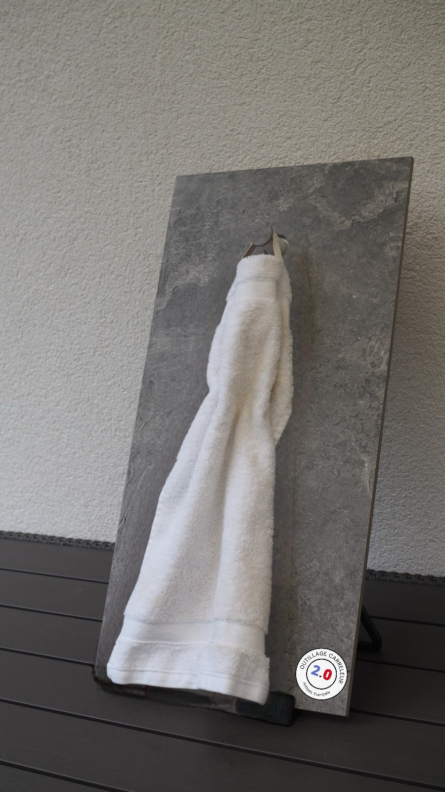 🔥Design-Handtuchhalter-Set – Unsichtbare Befestigung an gefliester Wand – 3er-Set – Tiefe 8 cm