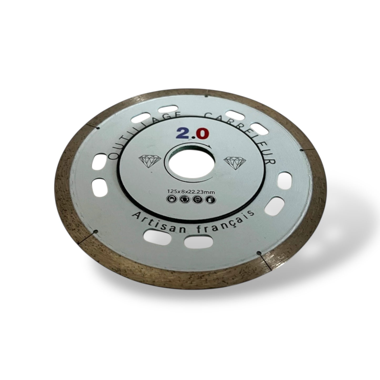🔥Disque Diamant 125 mm Kaizen – Coupe Ultra-Fine Carrelage, Grès Cérame, Marbre, Granit | Outillage Carreleur 2.0