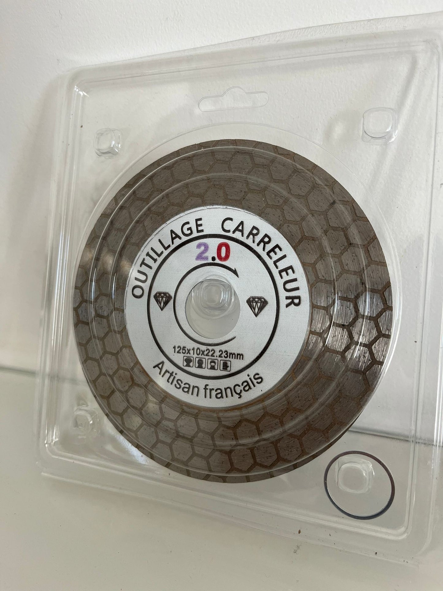 🔥Disque Diamant Biseau 125 mm – Coupe 45° Nid d’Abeille | Finition Pro | Outillage Carreleur 2.0
