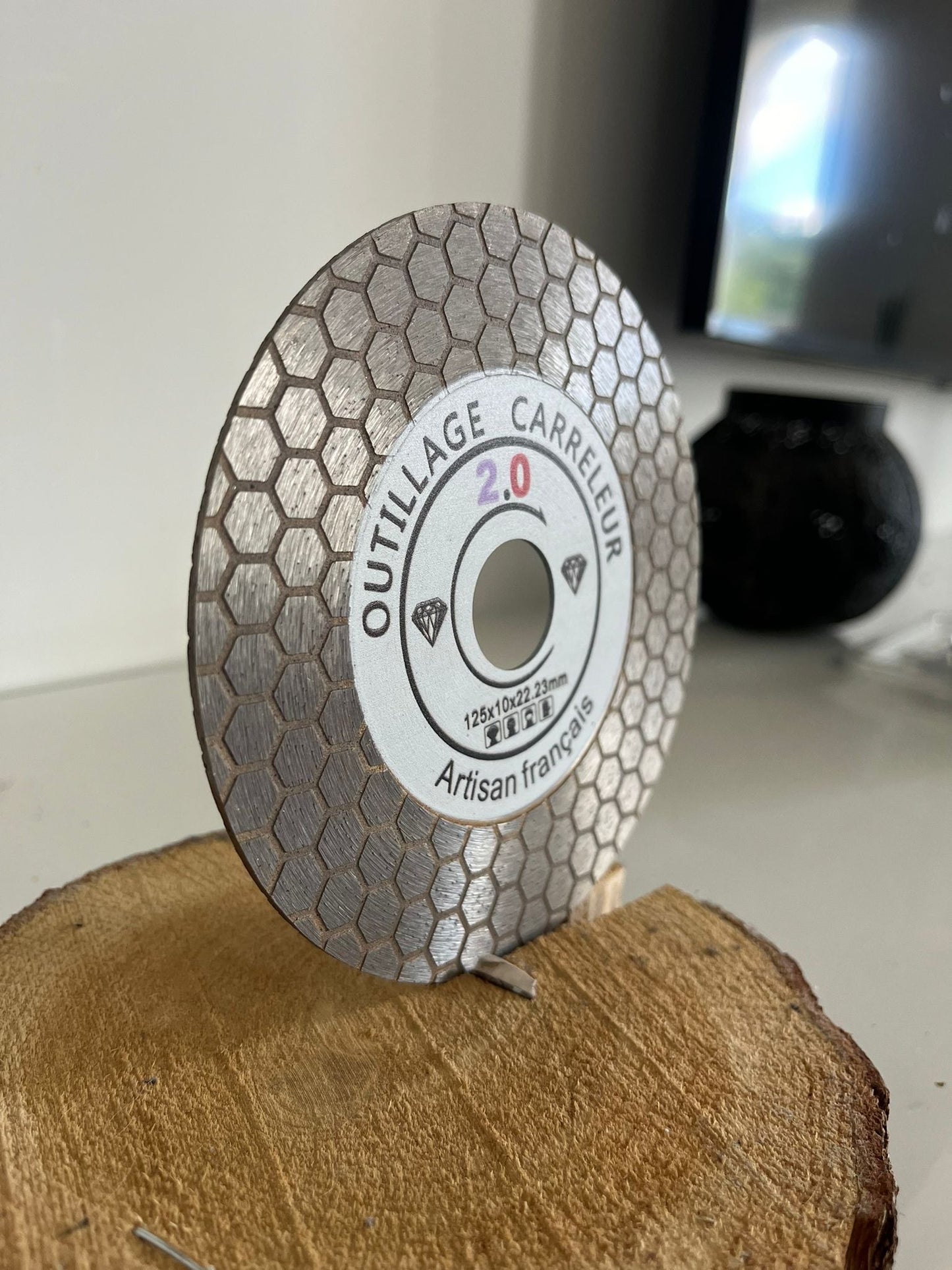 🔥Disque Diamant Biseau 125 mm – Coupe 45° Nid d’Abeille | Finition Pro | Outillage Carreleur 2.0