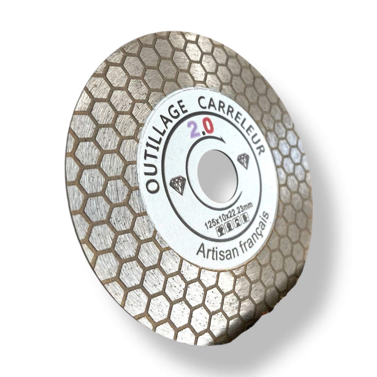 🔥Diamond Bevel Disc 125 mm – 45° Cut Honeycomb | Pro Finish | Tiling Tools 2.0