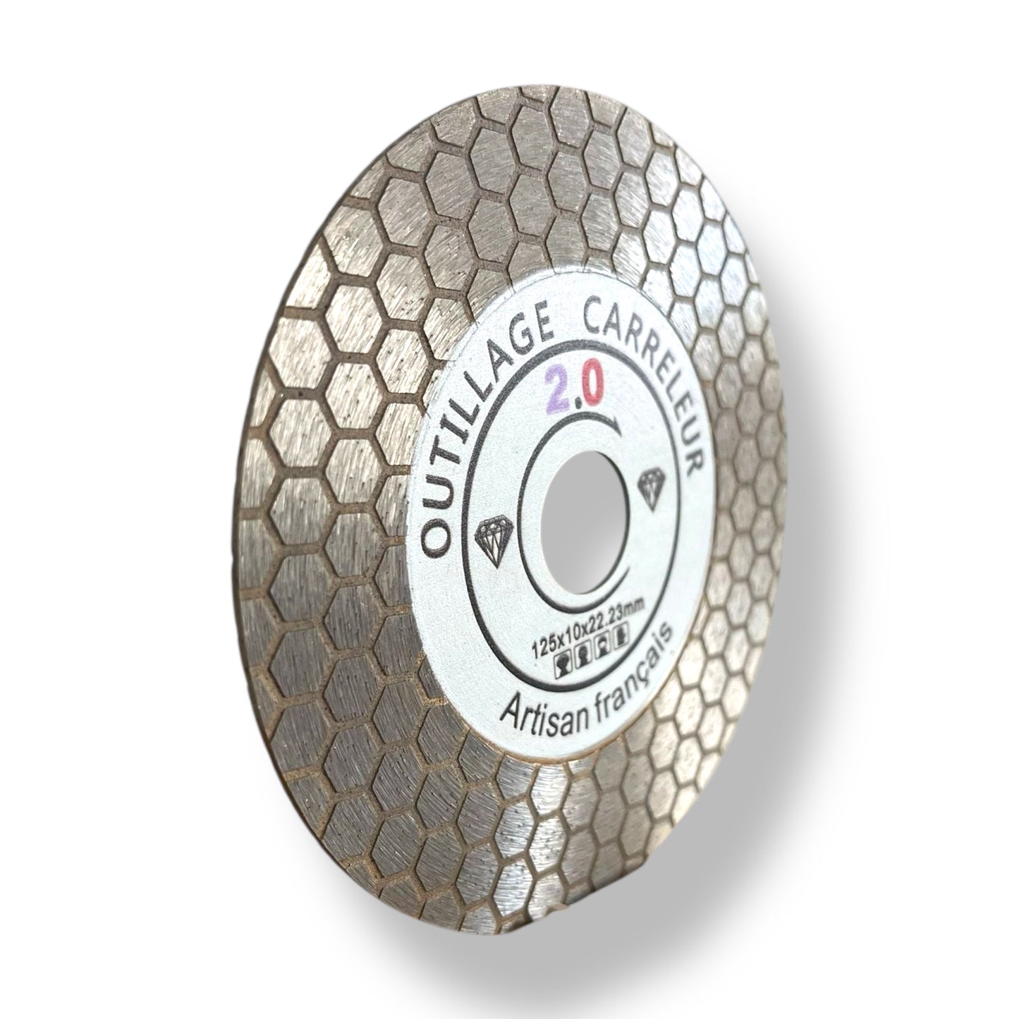 🔥Diamond Bevel Disc 125 mm – 45° Cut Honeycomb | Pro Finish | Tiling Tools 2.0