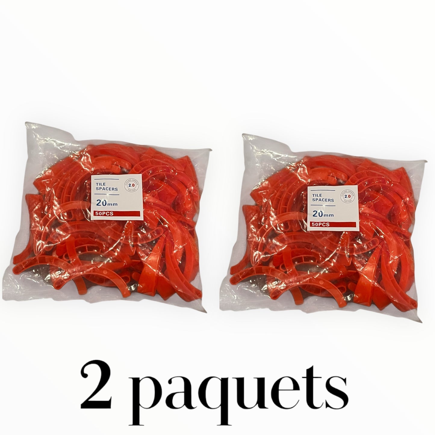 🔥Pack 100 Rote Keile – Präziser Abstand & Ergonomisch Fliesen