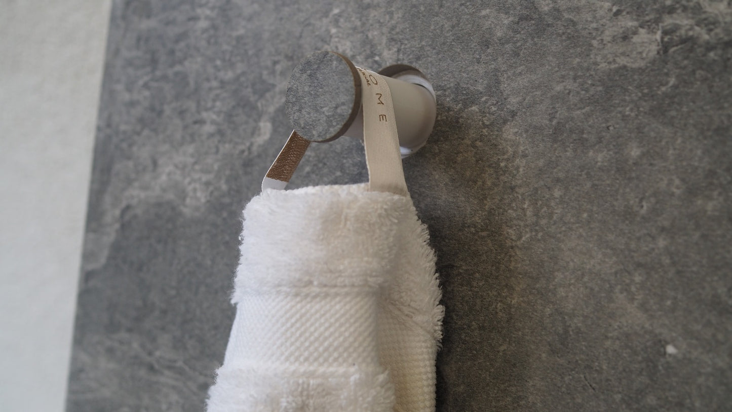 🔥Kit Porte-Serviette Design – Fixation Invisible sur Mur Carrelé – Lot de 3 – Profondeur 8 cm