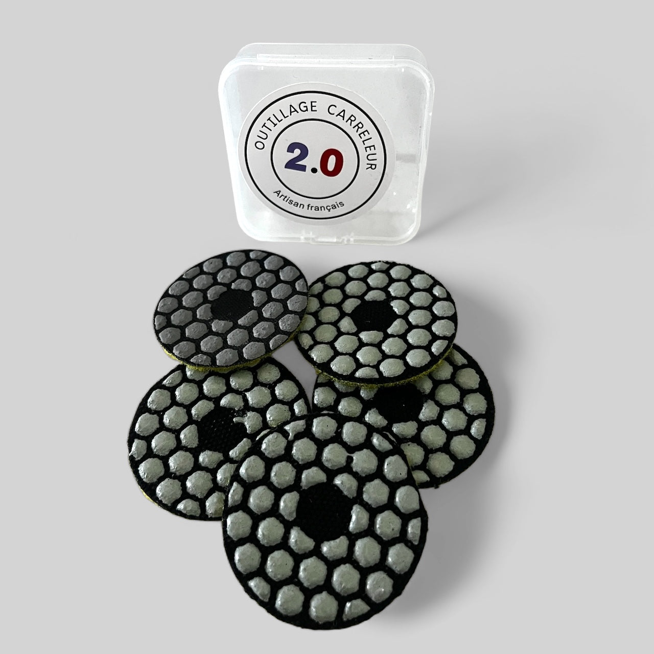 🔥Pack de 5 Mini Almohadillas Panal Grano 100 – Pulido Diamante | Herramientas para Alicatador 2.0