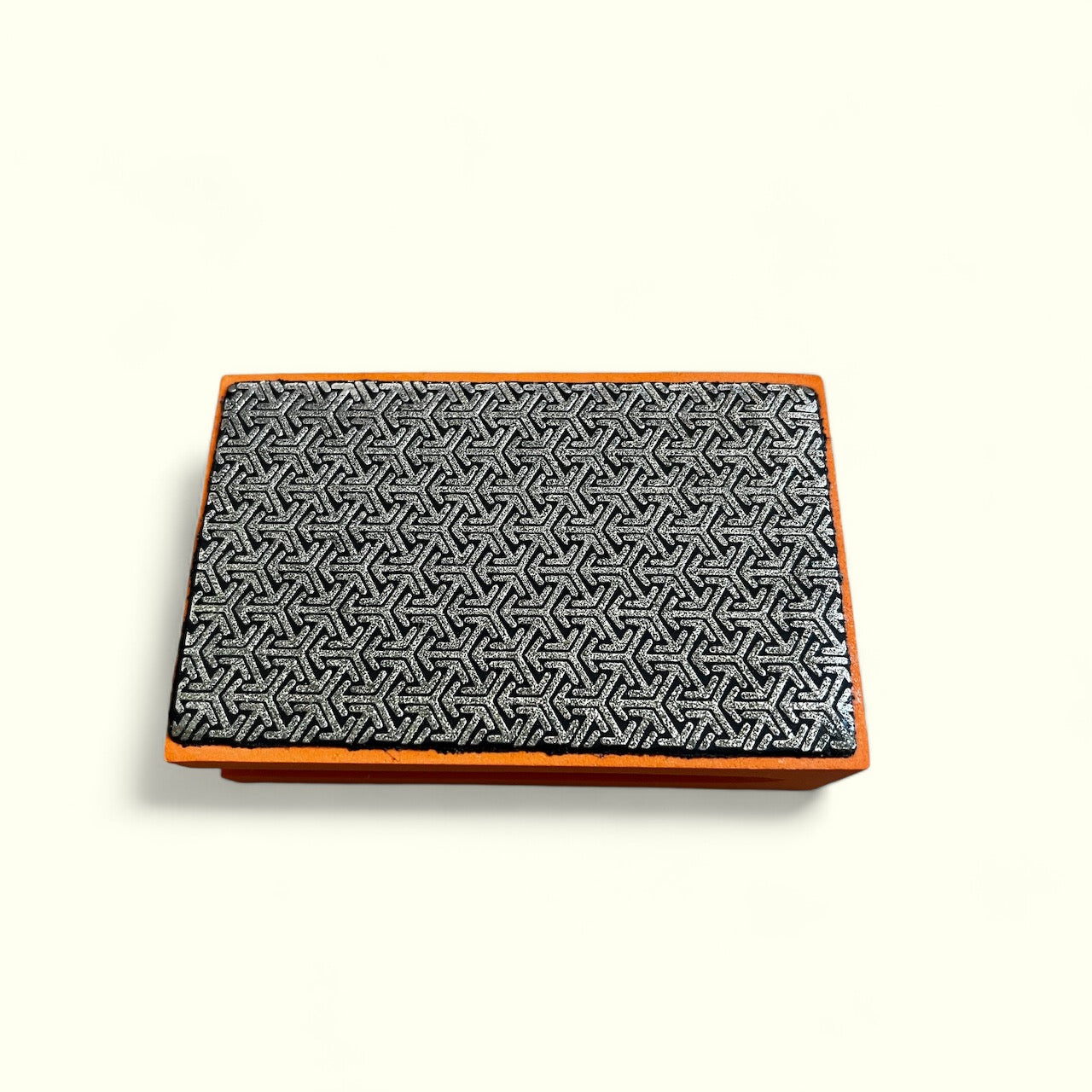 Cale diamantée orange grain 100 avec bloc mousse ergonomique pour finitions de carrelage et pierre