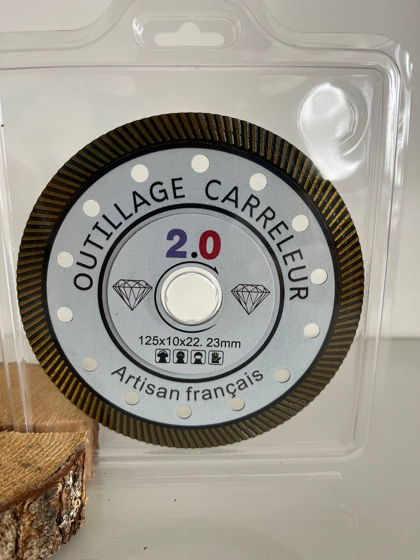 disque diamant Dekton 125 mm vue de face – Outillage Carreleur 2.0