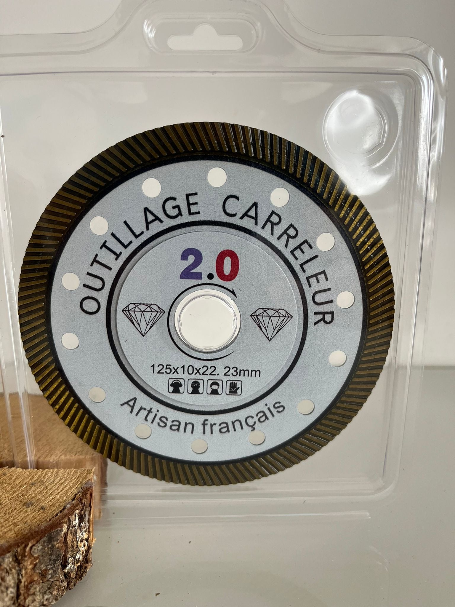 disque diamant Dekton 125 mm vue de face – Outillage Carreleur 2.0