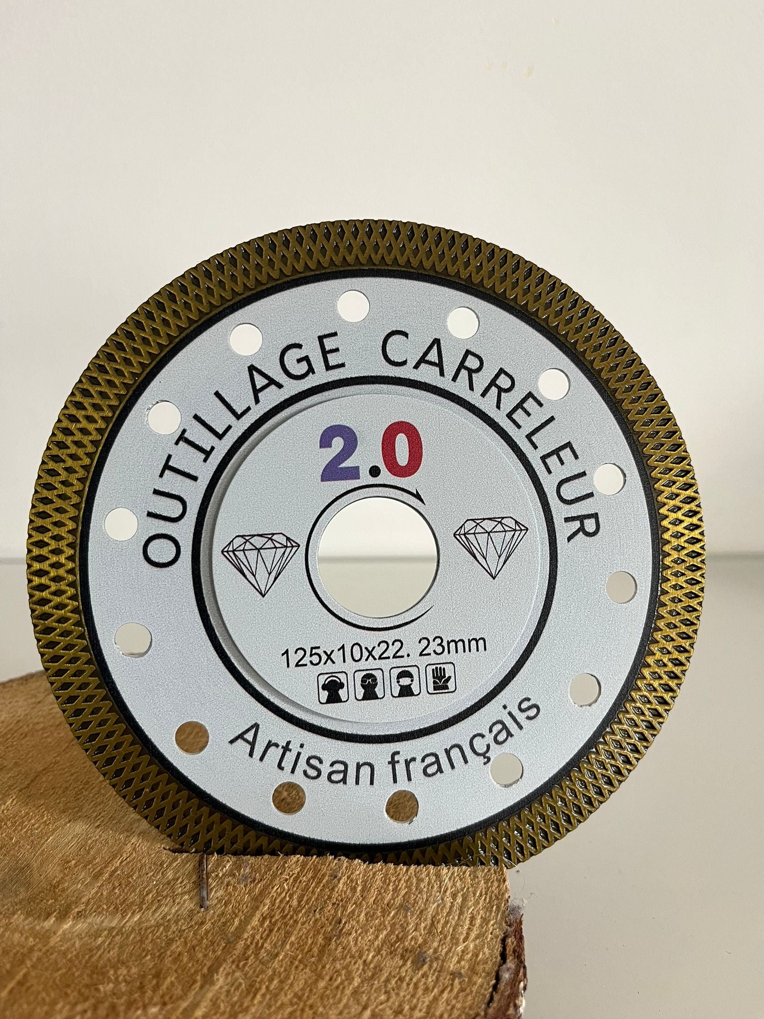 Disque diamant Dekton /maille 125 mm Outillage Carreleur 2.0 – face avant