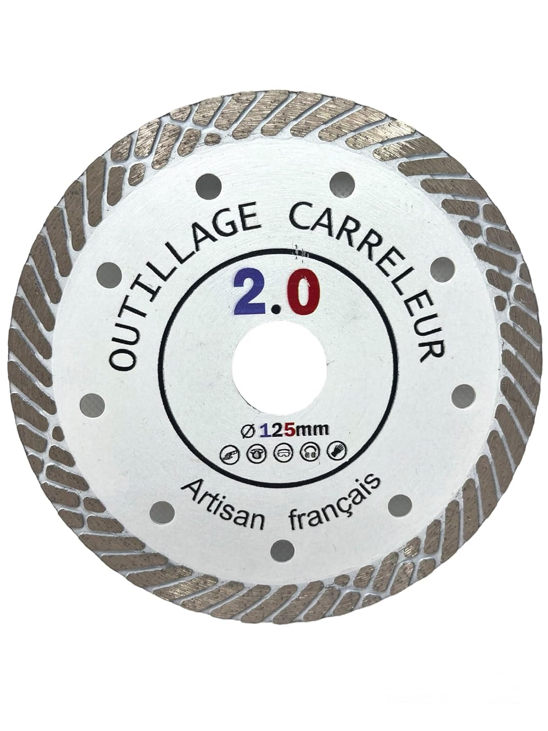 Disque Diamant Turbo 125 mm extra fin 1,2 mm - Outillage Carreleur 2.0