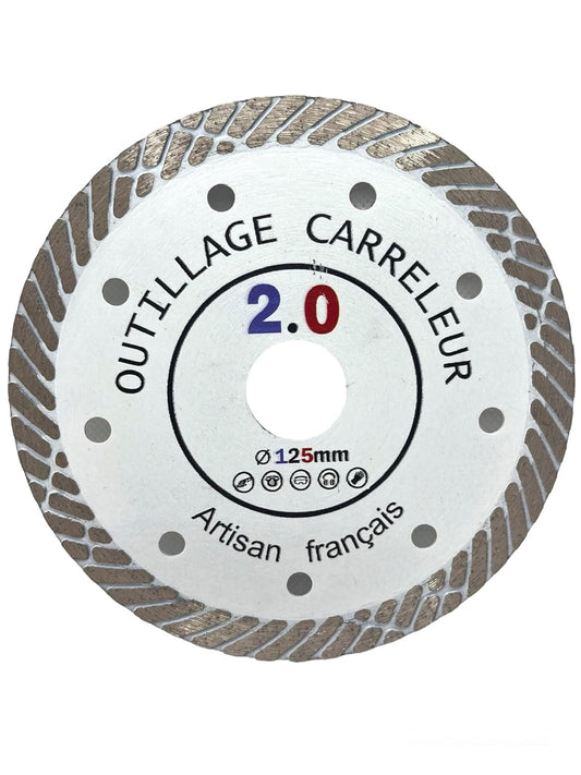 Disque Diamant Turbo 125 mm extra fin 1,2 mm - Outillage Carreleur 2.0