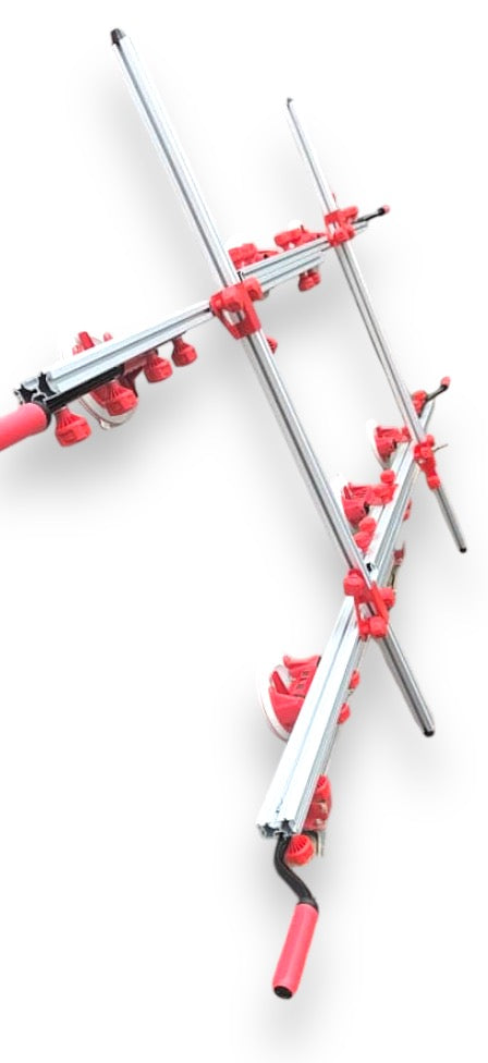 Lève-carreaux grands formats à ventouses multiples et barres aluminium pour pose de carreaux XXL