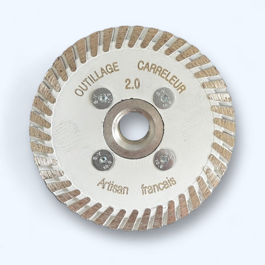 Mini disque diamant 75 mm M14 pour découpe carrelage, grès cérame et pierre - Outillage Carreleur 2.0