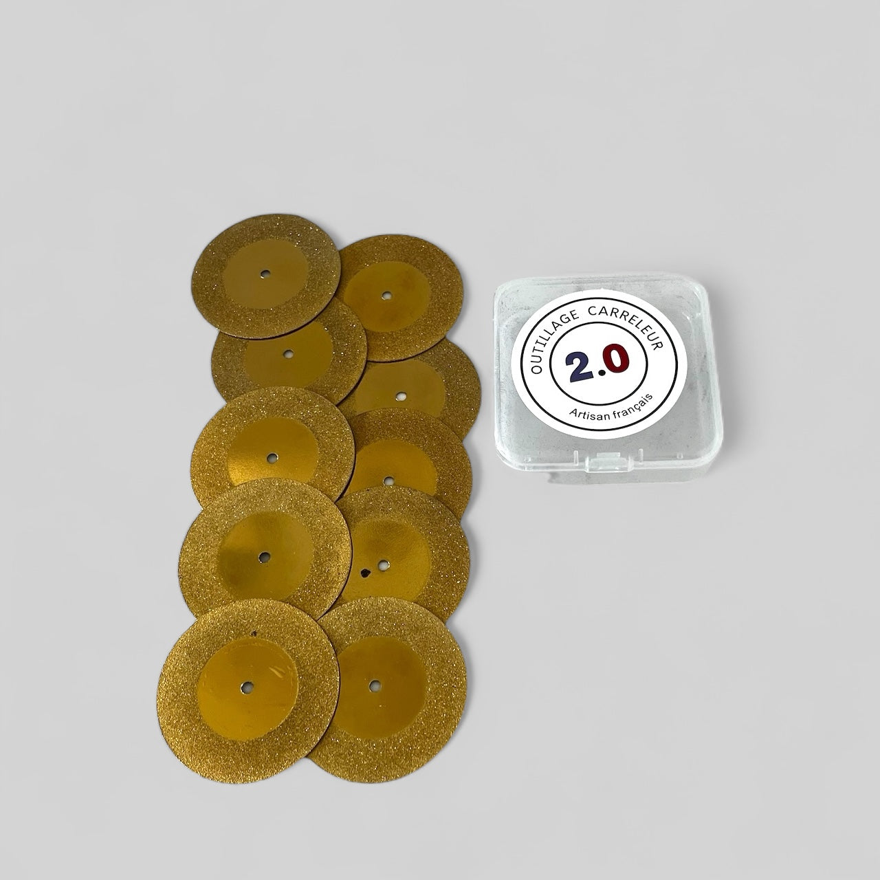 pack 10 disques or avec boîte Outillage Carreleur 2.0