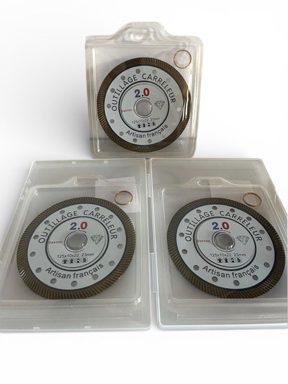 Kit de 3 Disques Diamant Dekton 125 mm – 1,1 mm Extra-Fin | Outillage Carreleur 2.0