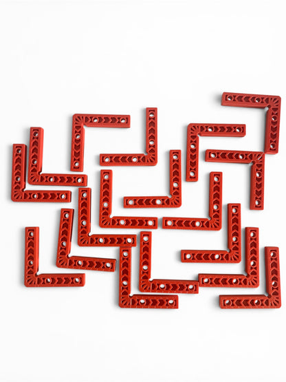 Kit 18 Équerres de Positionnement  Plastique avec Sacoche 10x 10 cm pour Carreleurs et Menuisiers – 18 pcs – Spécial Carrelage