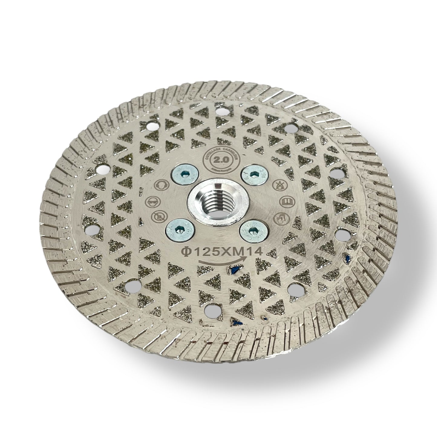 🔥Disque Diamant Turbo Mesh 125 mm M14 – Coupe & Finition Ultra Précise | Outillage Carreleur 2.0