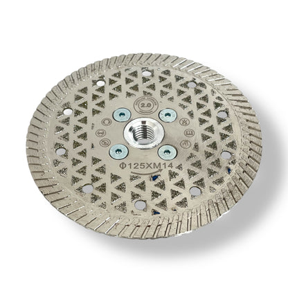 🔥Disque Diamant Turbo Mesh 125 mm M14 – Coupe & Finition Ultra Précise | Outillage Carreleur 2.0