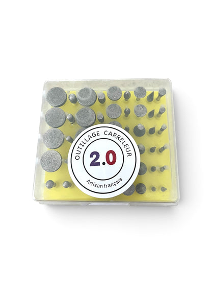 🔥Assortiment tiges diamantés, mini cônes diamantes
