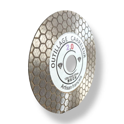 🔥Diamond Bevel Disc 125 mm – 45° Cut Honeycomb | Pro Finish | Tiling Tools 2.0
