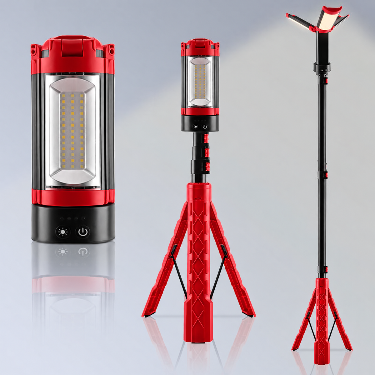 Lampe de Chantier LED Ergonomique Réglable – & 3 Modules Amovibles | Outillage Carreleur 2.0