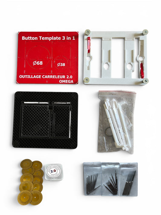 Kit Plaque de Déclenchement à Carreler Type Geberit OMEGA – Double Placo