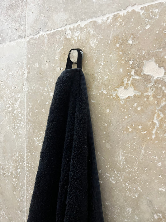 🔥 Kit Porte-Serviette Design – Fixation Invisible sur Mur Carrelé – Lot de 3 – Profondeur 6 cm + Foret Diamant 28 mm Inclus