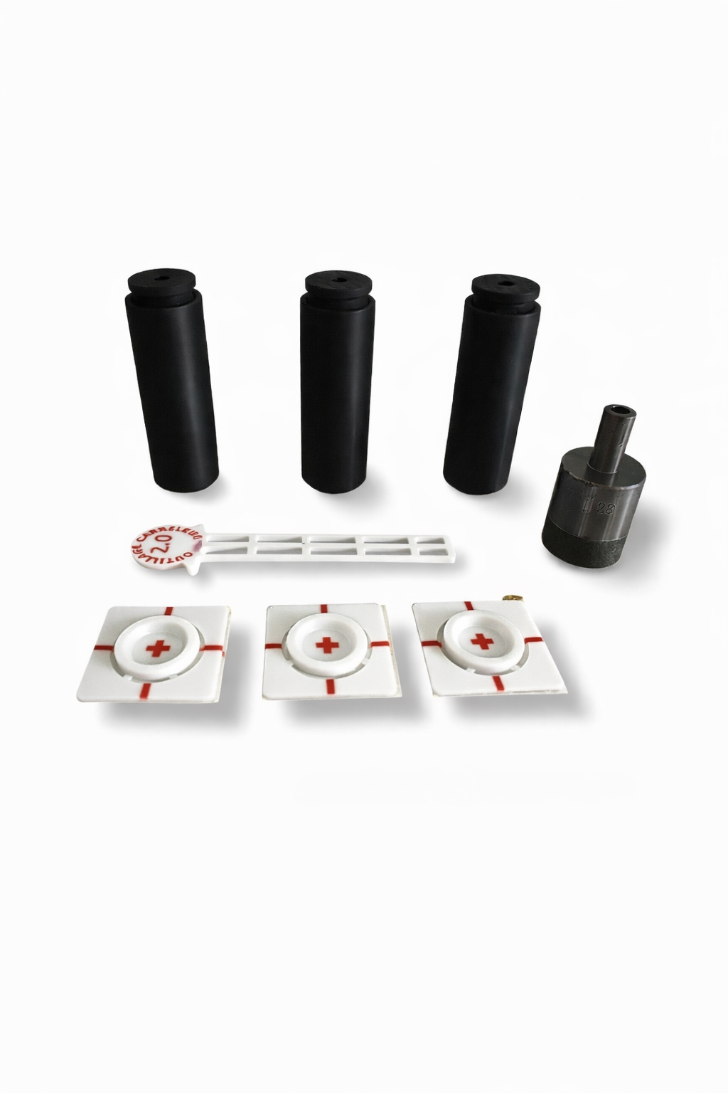 🔥Kit Porta Asciugamani Design – Fissaggio Invisibile su Parete Piastrellata – Set da 3 – Profondità 8 cm + Punta Diamantata 28 mm Inclusa