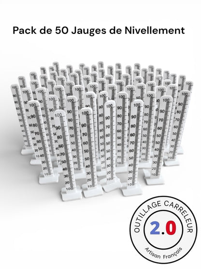 🔥 Jauge de Nivellement 0–100 mm – Packs de 10, 15 ou 50 pièces