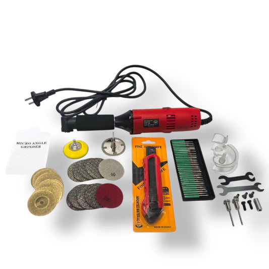 🔥Kit Meuleuse P6 - Meuleuse de Précision 550W + Accessoires pour Carrelage, Vasques, Biseaux & Rénovation | Outillage Carreleur 2.0