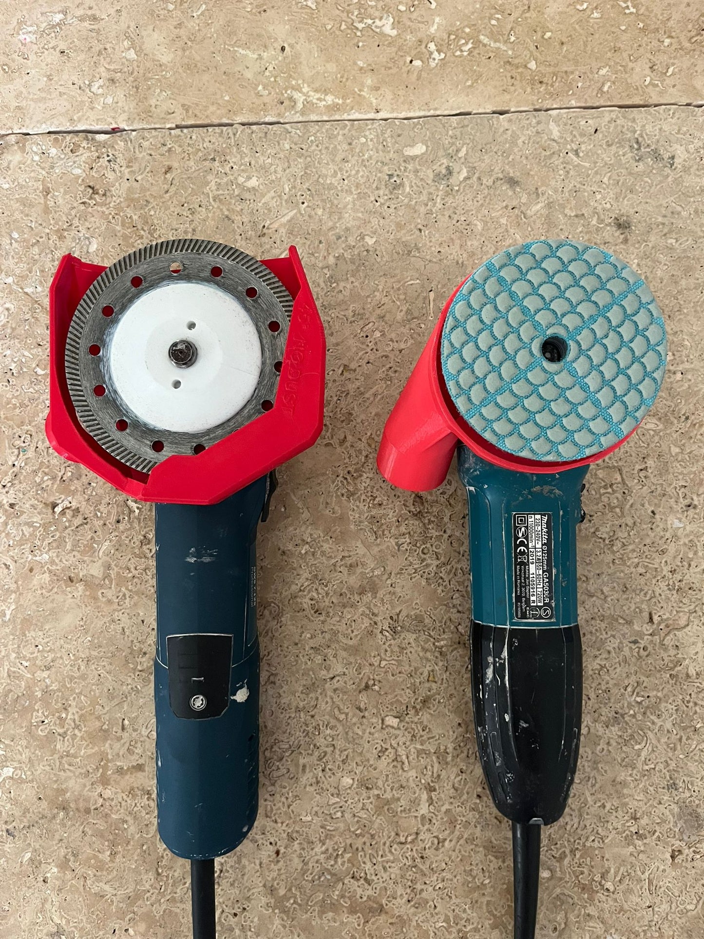 🔥Pack de 2 Capots Aspirants Ø125 mm pour Meuleuse – Biseaux 45° Sans Poussière