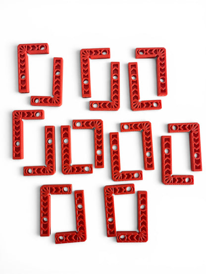 🔥Kit 18 Équerres de Positionnement  Plastique avec Boite 8 x 4 cm pour Carreleurs et Menuisiers – 18 pcs – Spécial Carrelage
