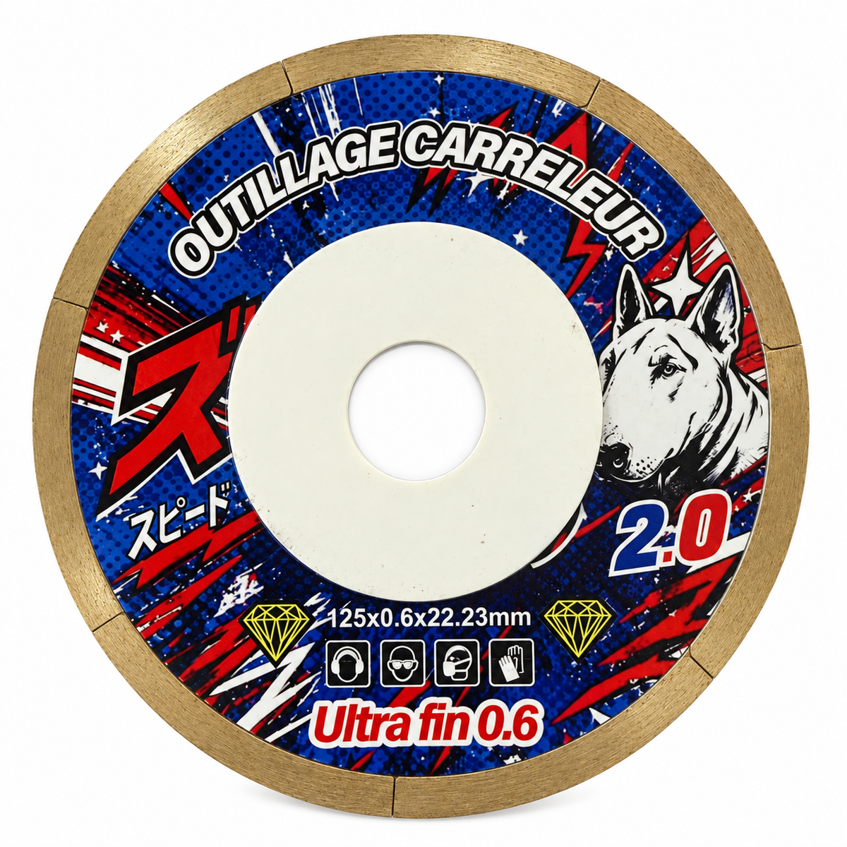 Disque Diamant Ultra-Fin 0,6 mm – Ø125 mm