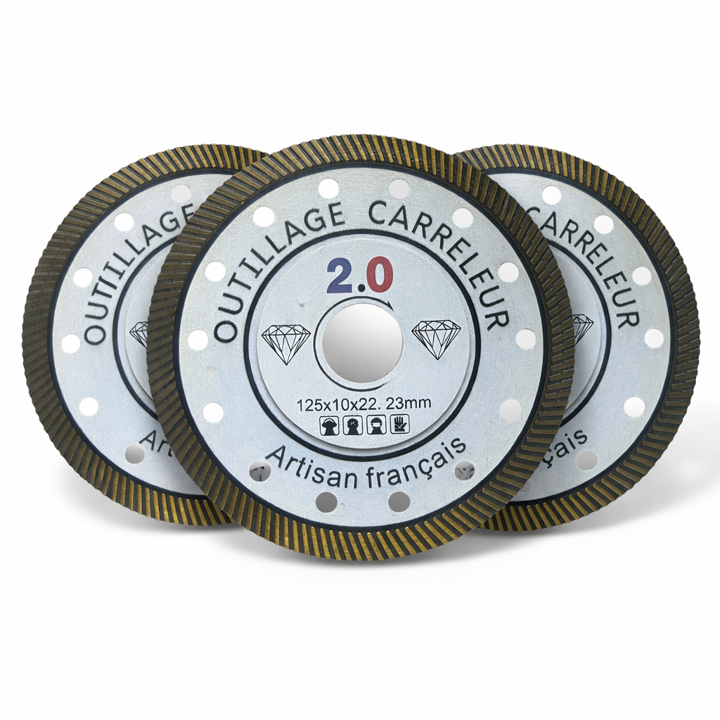Kit de 3 Disques Diamant Dekton 125 mm – 1,1 mm Extra-Fin | Outillage Carreleur 2.0