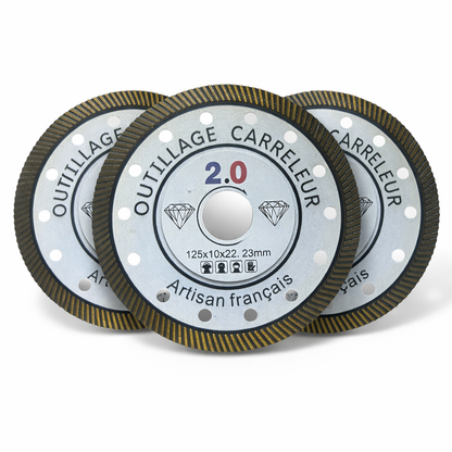 Kit de 3 Disques Diamant Dekton 125 mm – 1,1 mm Extra-Fin | Outillage Carreleur 2.0