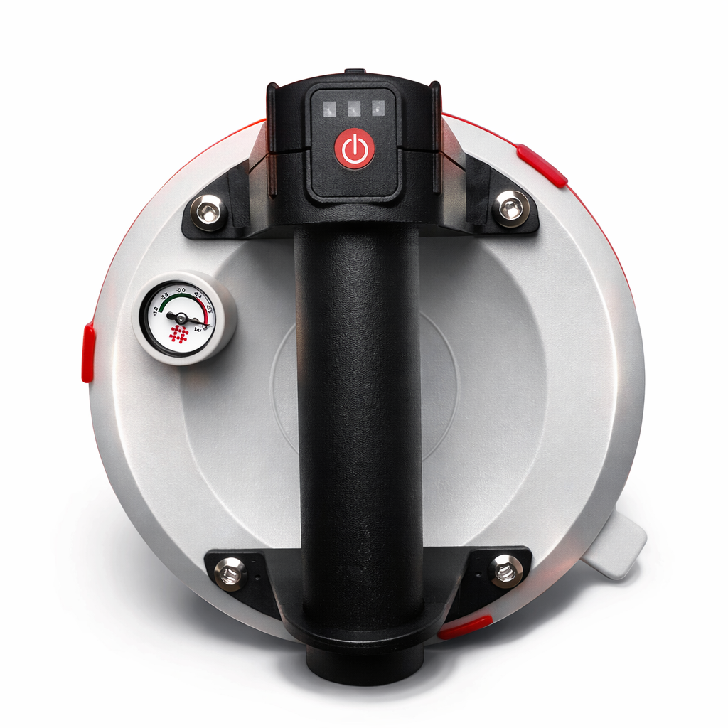 🔥Ventosa Elettrica Professionale 2.0 con Manometro – 200mm, 140kg – Piastrelle, Vetro, Marmo 🧱🪟