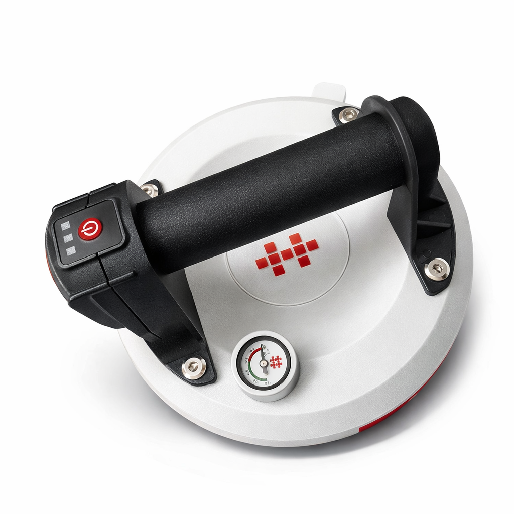 🔥Ventosa Elettrica Professionale 2.0 con Manometro – 200mm, 140kg – Piastrelle, Vetro, Marmo 🧱🪟