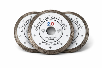 🔥 Kit de 3 Disques Diamant Maille 125 mm – 1,2 mm