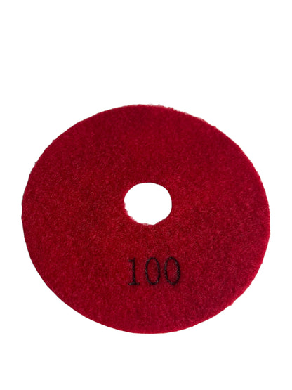 Disque de Polissage Diamant en Y Pad (Grain 100 Rouge)