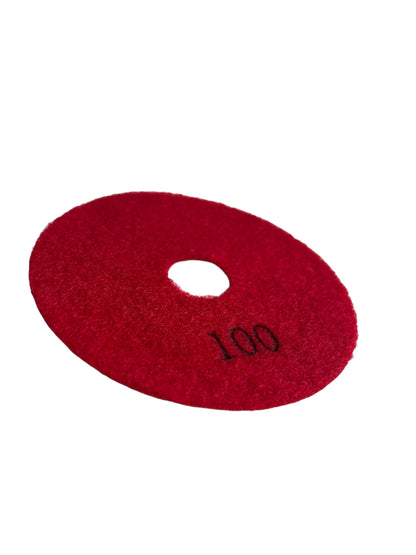 Disque de Polissage Diamant en Y Pad (Grain 100 Rouge)