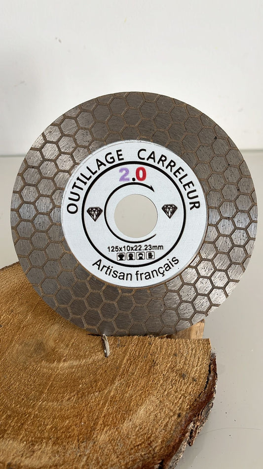 Disque diamant 125 mm coupe biseau nid d’abeille – Outillage Carreleur 2.0