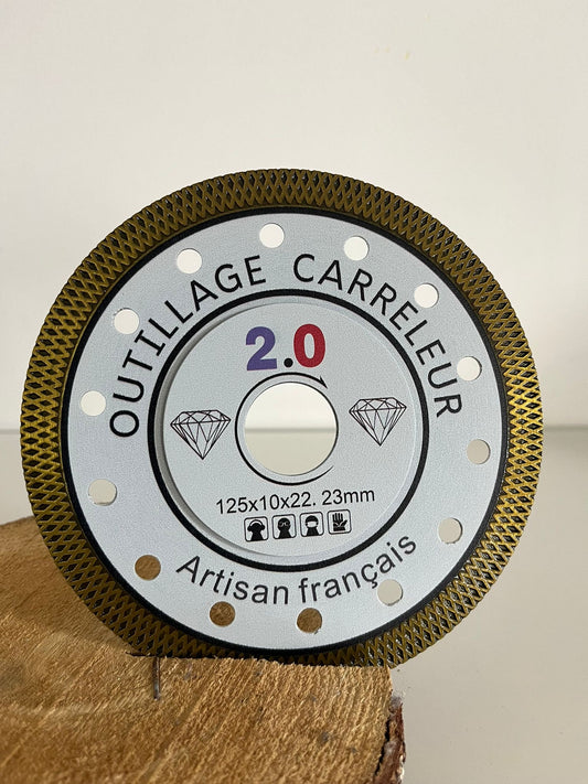 Disque diamant Dekton /maille 125 mm Outillage Carreleur 2.0 – face avant

