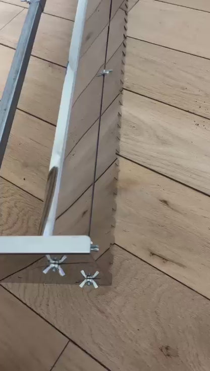 🔥Verstellbarer Kleberabzieher 60 bis 110 cm – Schnelle & Gleichmäßige Verlegung für Großformate