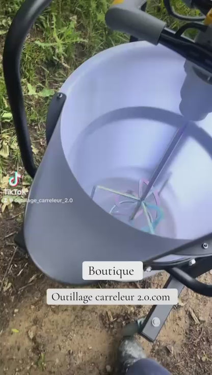 🔥Station de Ragréage 2.0 – 75 L Cuve Pivotante + Malaxeur 1 200 W | Outillage Carreleur Pro