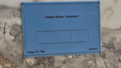 Plaque geberit à carreler pour bâti support