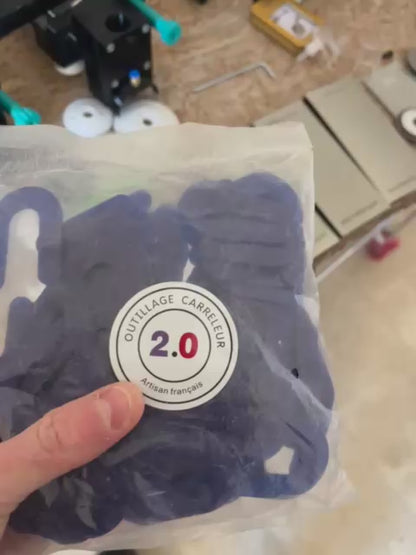 🔥100 Croisillons en Fer à Cheval 1 mm – Écarteurs en U pour Pose de Carrelage Précise